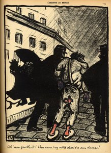 Two Policemen Take Away a Tramp Dressed in Rags, from 